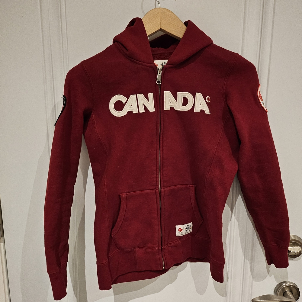 2010 Team Canada Olympic Kids Zip-Up Hoodie